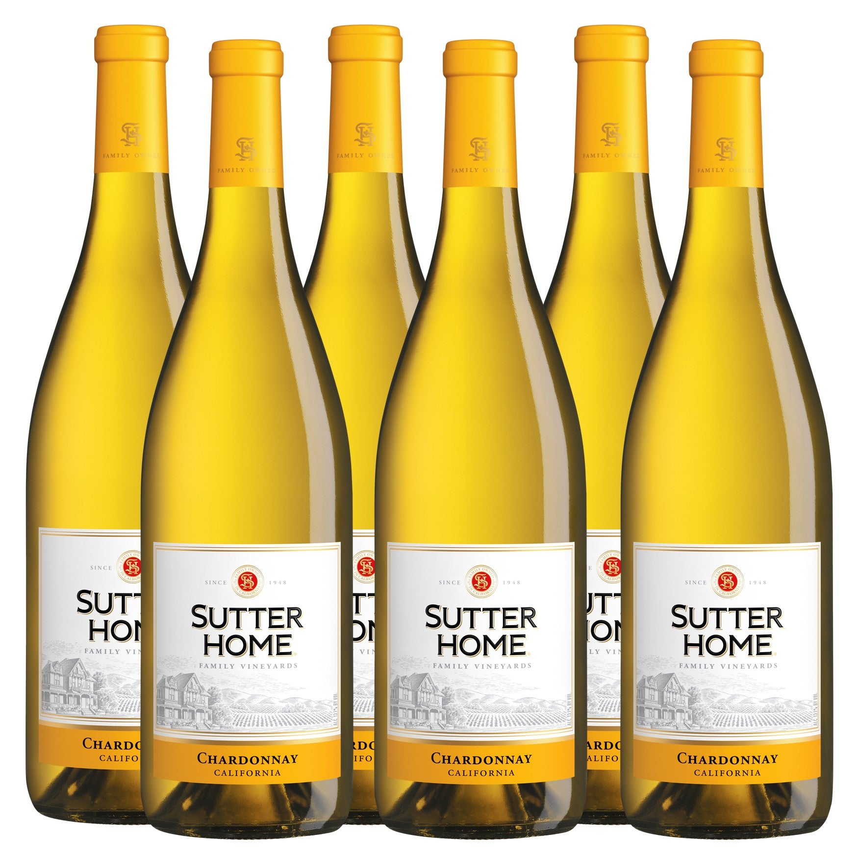 WinePig Sutter Home Chardonnay (Case of 6 bottles)