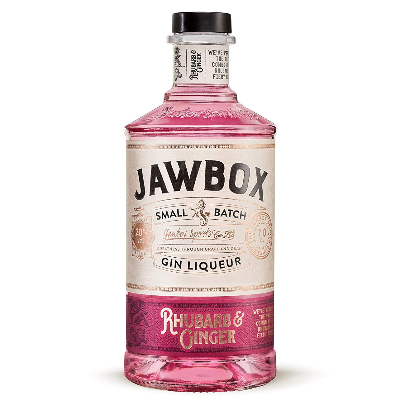 Jawbox Rhubarb & Ginger Gin 70cl